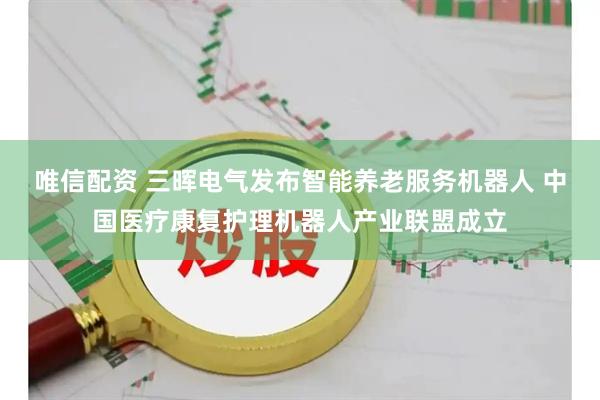 唯信配资 三晖电气发布智能养老服务机器人 中国医疗康复护理机器人产业联盟成立