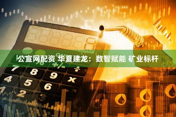 公宣网配资 华夏建龙:数智赋能 矿业标杆